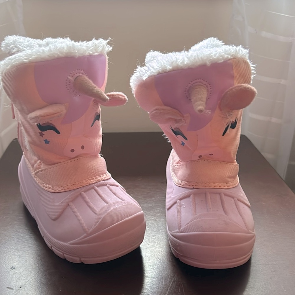 Unicorn Toddler Waterproof Insulated Winter Snow Boots
